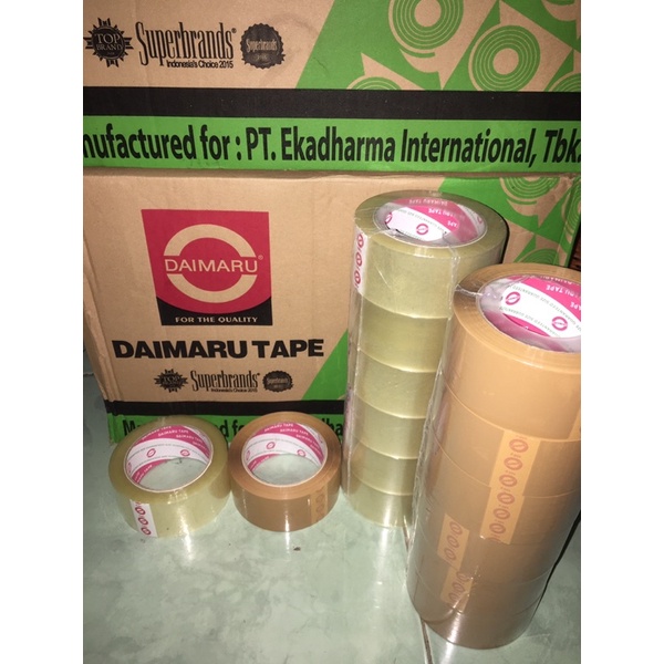 

opp packaging daimaru tape 48 x 100 yard lakban isolasi solasi selotip