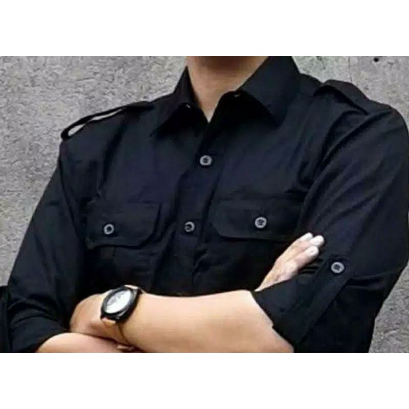 KEMEJA PENDEK PDL CARGO OUTDOOR SERAGAM KERJA DINAS LAPANGAN HIJAU ARMY