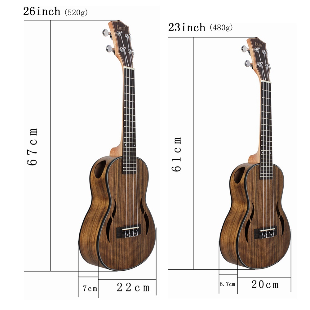 Ukulele Tenor Bahan Kayu Walnut Ukuran 23 / 26 Inci