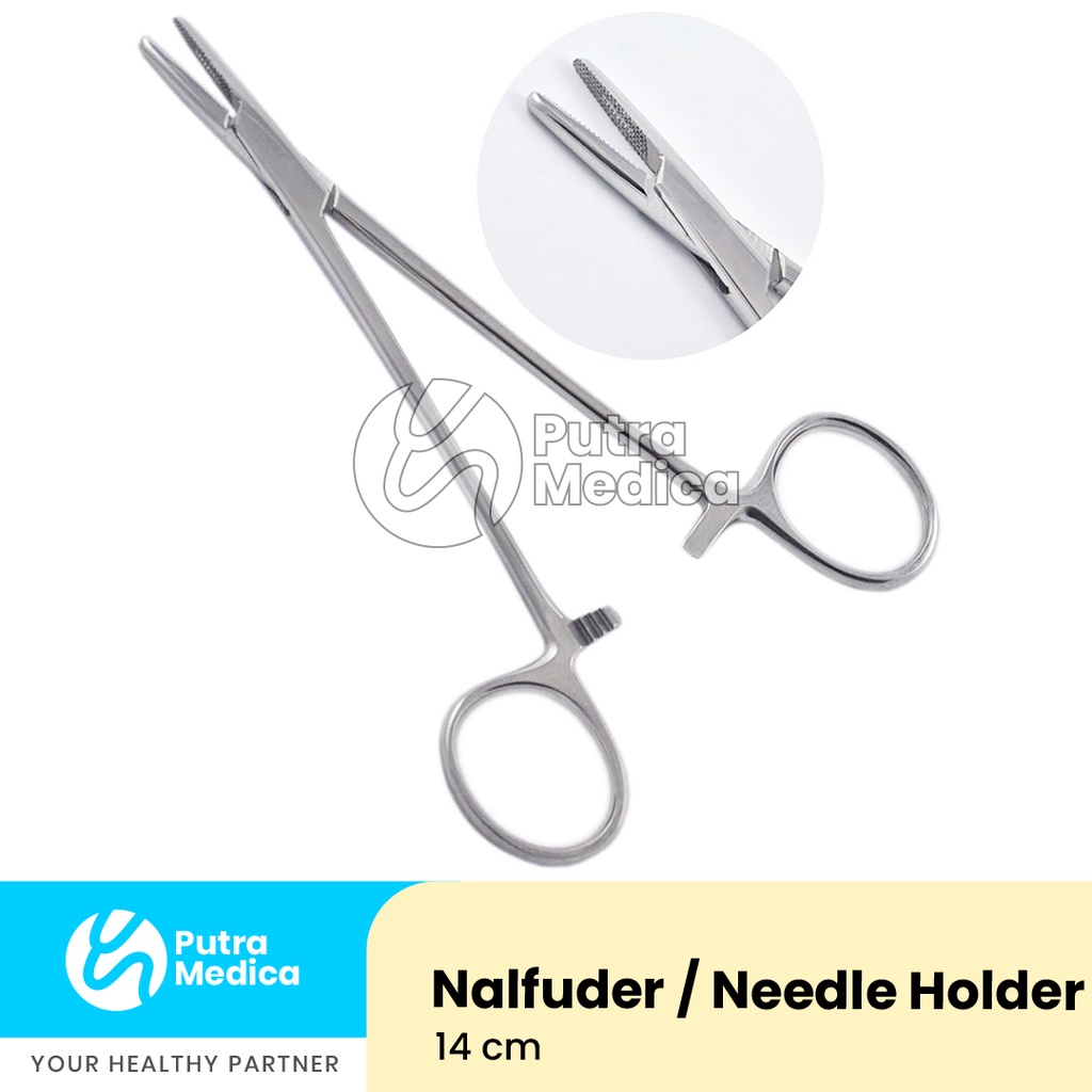 Nalfuder 14cm / Needle Holder / Mayo Hegar Handle / Instrumen Medis