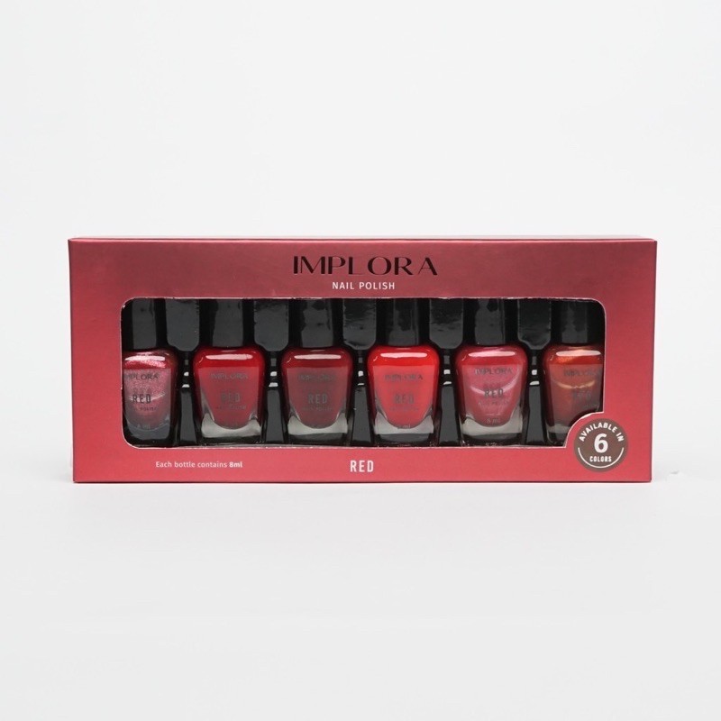 harga satuan [ pcs ] kutek implora terbaru -- implora nail polish new shade -- implora kutek wonder -- kutek red implora