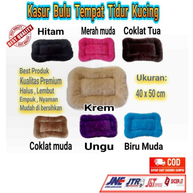 tempat tidur kucing - kasur bulu - kasur kucing