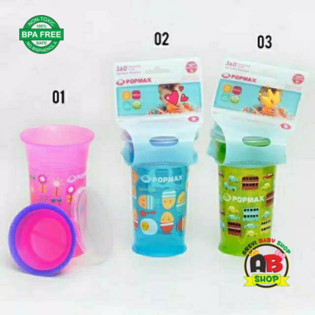 Training Cup Gelas Anti Tumpah 360 POPMAX