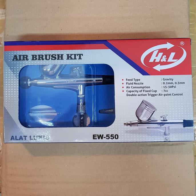 

Air Brush Kit Pen Brush Spray Gun Lukis Merk H&L Best Product