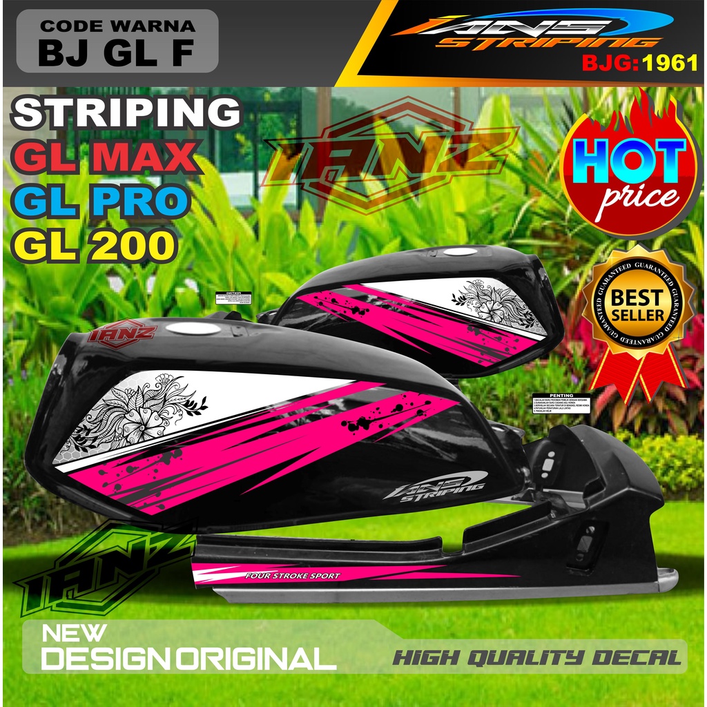 STRIPING MOTOR GL MAX GL PRO GL 100 / STRIPING MOTOR GL TERBARU / STIKER MOTOR TERMURAH / STRIPING GL MAX / STIKER GL PRO / STIKER MOTOR