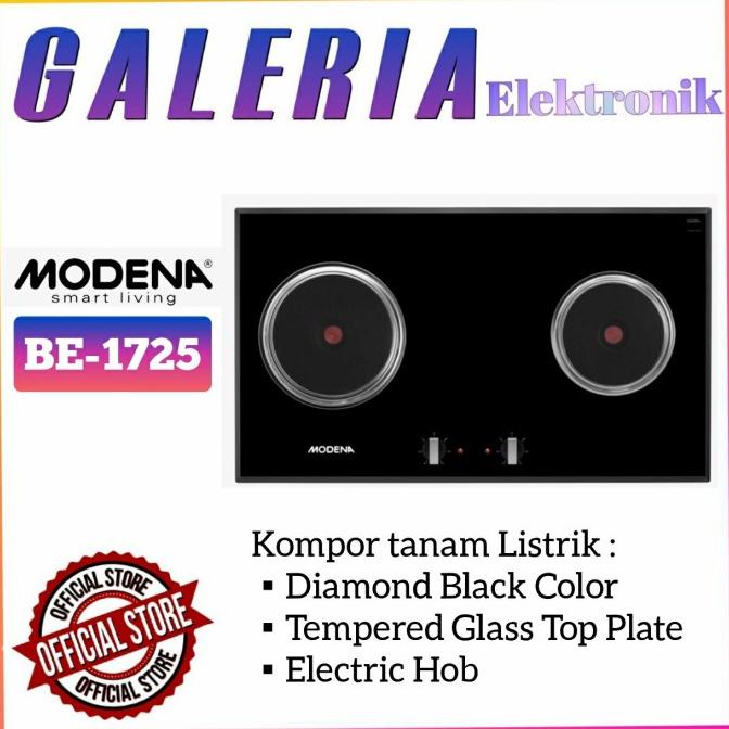 Modena Kompor Listrik Tanam Be 1725 Be1725 2 Tungku Electric Gas Hob Dimsmart3