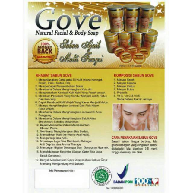 

Sabub Sejuta Manfaat "Gove " Isi 5 Pcs