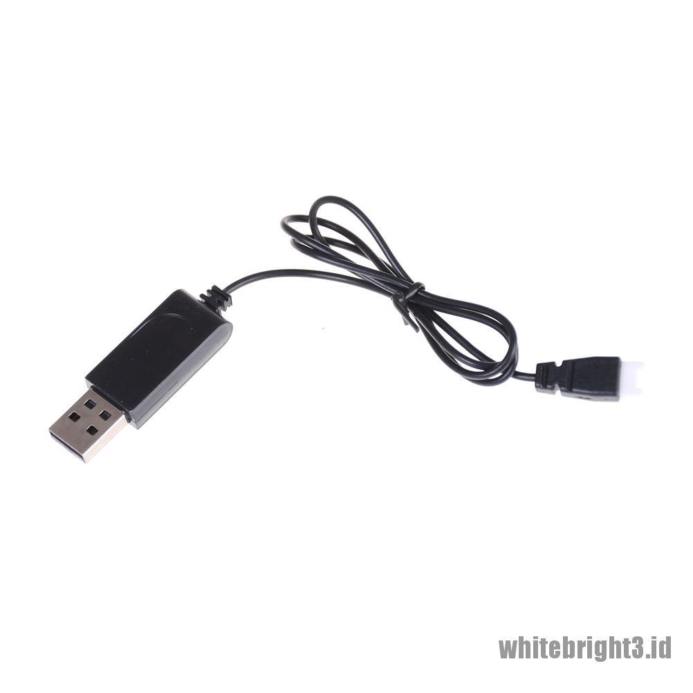 (white3) Kabel Charger Baterai Lipo USB 3.7v Untuk H8 MINI Syma X5C XH