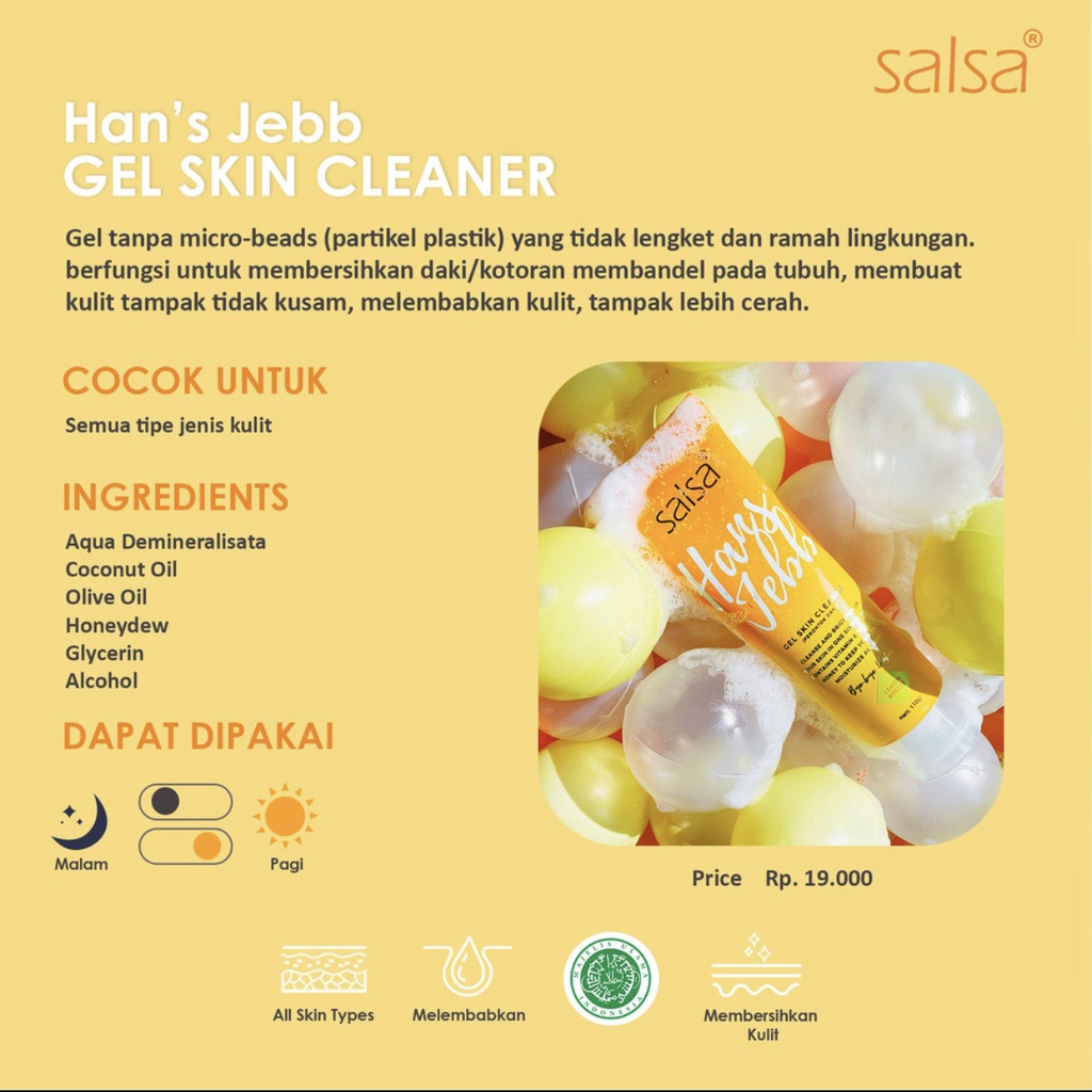 SALSA Hans Jebb Peeling Gel - Perontok Daki dan Ketiak Hitam