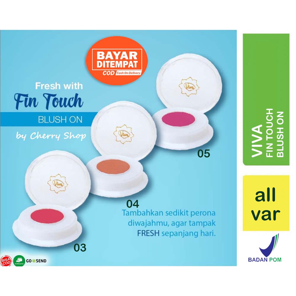 [BPOM] Viva Fin Touch Blush On 2gr | Blush On | Make Up | Makeup