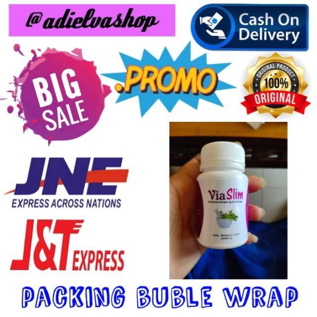 READY STOK VIASLIM BPOM VIA SLIM OBAT PELANGSING BADAN ASLI 100% ORIGINAL OBAT DIET MANJUR