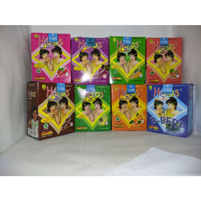 

minuman kesehat anak helios gujati rasa buah dan susu