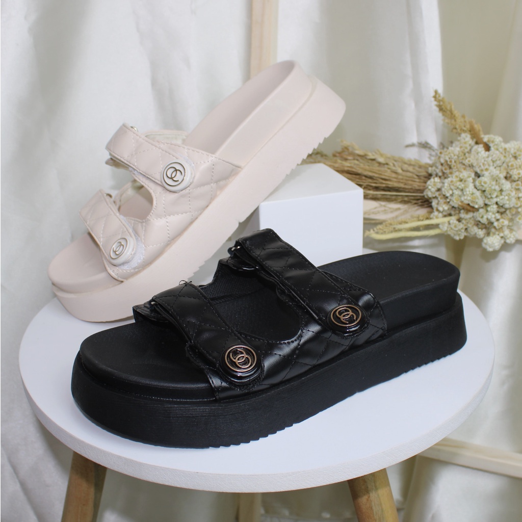 Free Box Sandal NS C168 Sepatu sandal wanita import termurah sandal kasual wanita sandal slip on