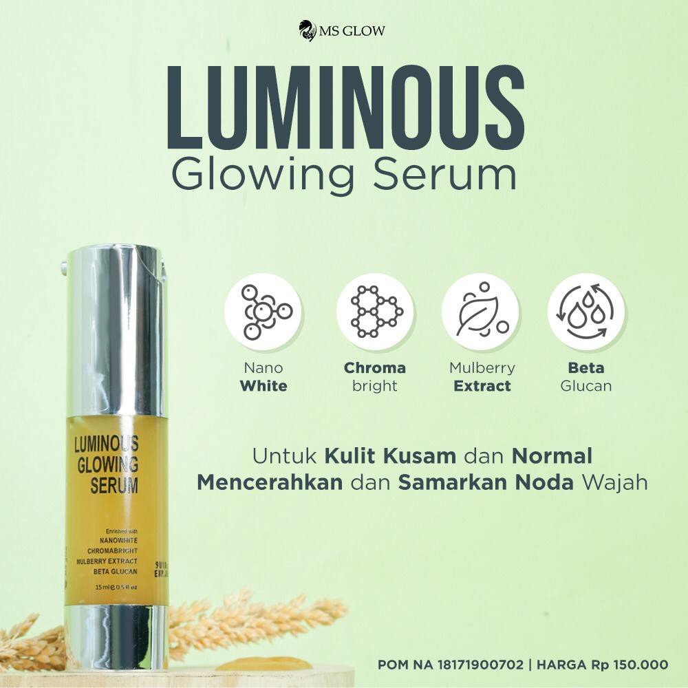 Serum Ampuh Menghilangkan Flek Hitam MS Glow Luminous Glowing Serum