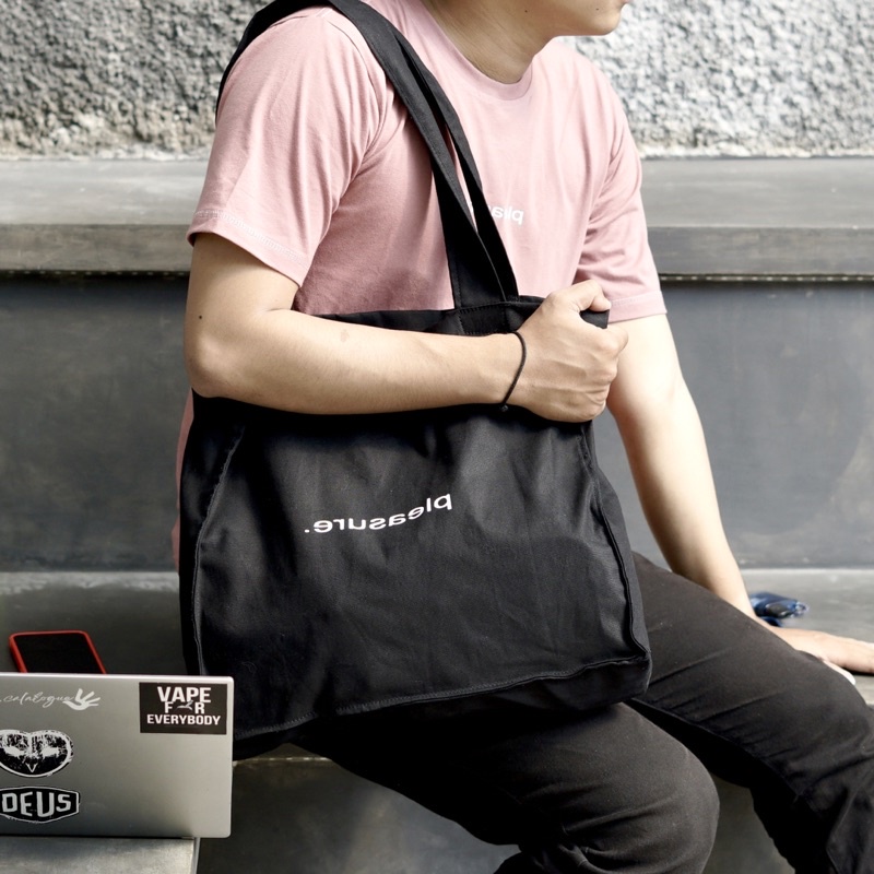 TOTEBAG BLACK MIRROR LOGO