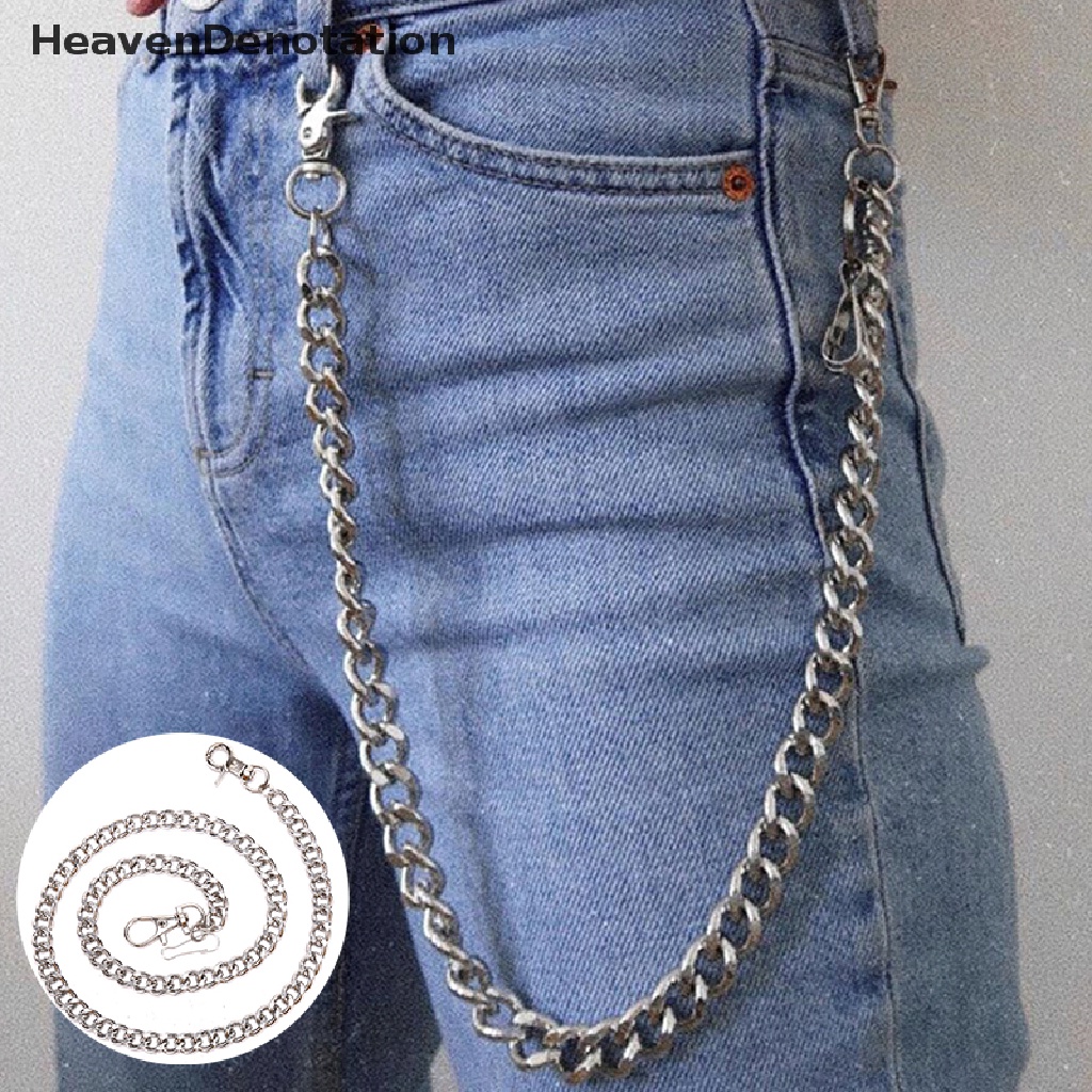 [HeavenDenotation] 60cm Long Keyring Keychain Chain Hipster Pant Jean Key Wallet Belt Ring Clip