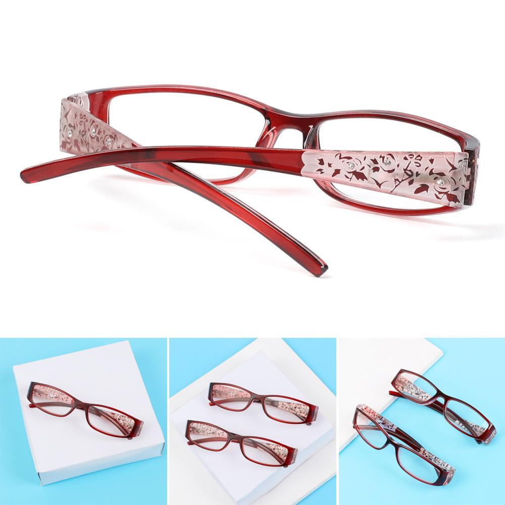 Populer Kacamata Baca Anti blue Light Ultralight Anti-blue Rays Retro Klasik Printing Eyeglasses