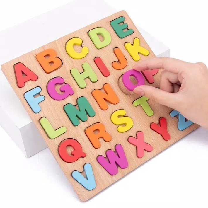 BUYEE GIFT - Mainan Edukasi Chunky Puzzle 3D | Chunky Puzzle Huruf ABC