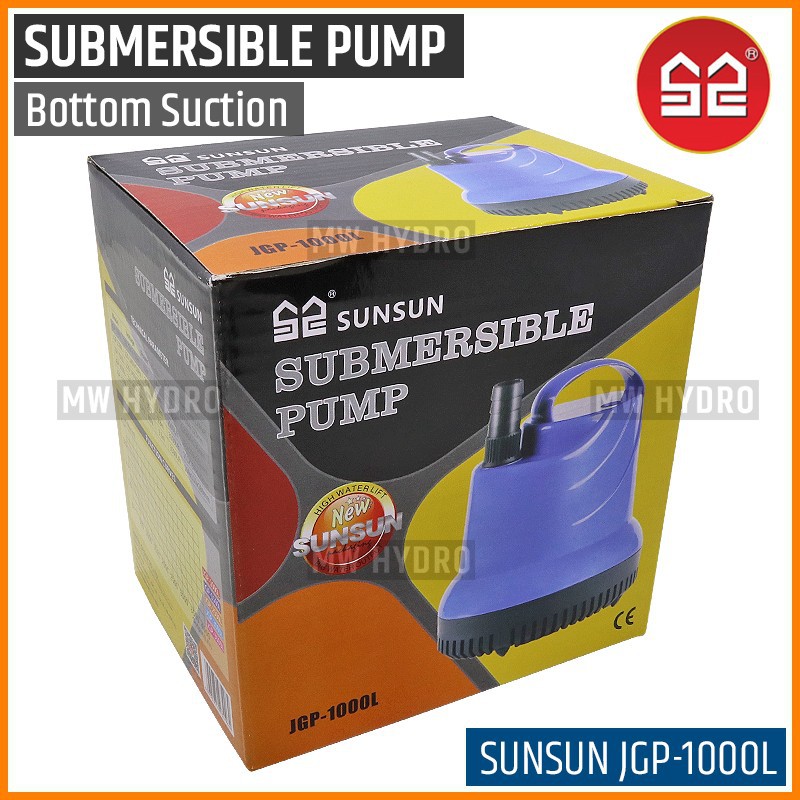 SUNSUN JGP-1000L, Submersible Water Pump, Bottom In - Pompa Air Celup