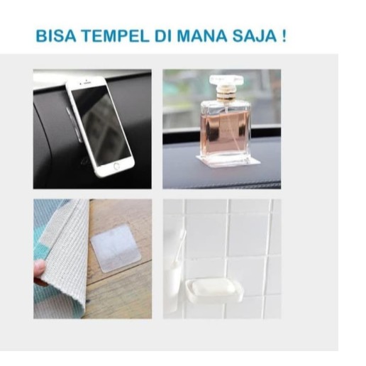 

Double tape bening / double sticky pads 6 cm x 6 cm