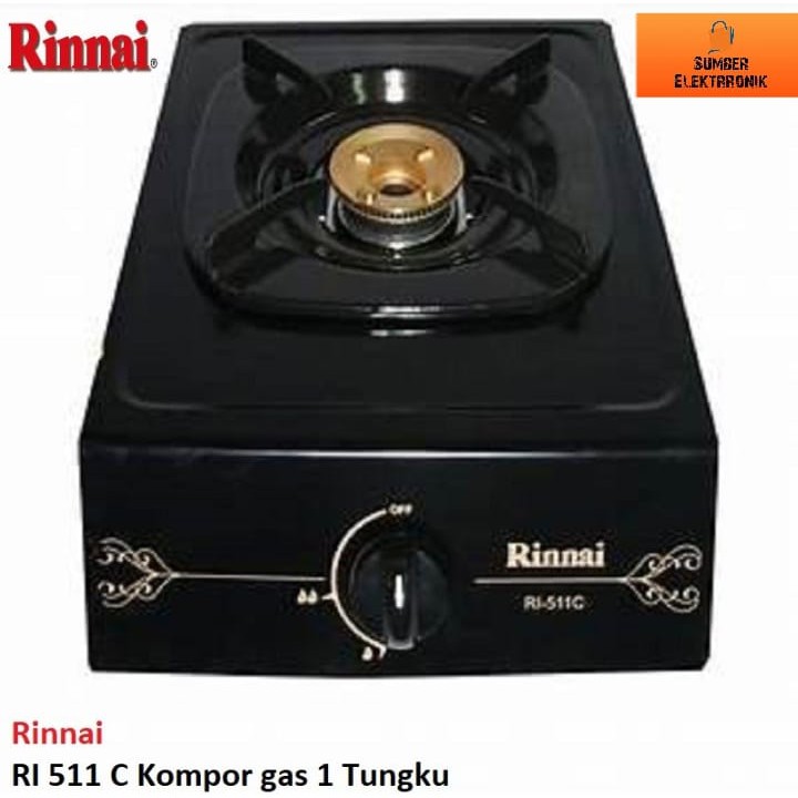 Kompor Gas 1 tungku Rinnai RI 511C - 511 C - RI511C Gas Stove