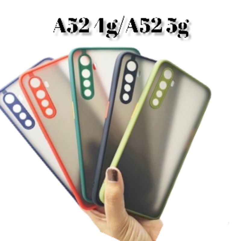 CASE MATTE SAMSUNG A52 4g/A52 5g SILICON MACARON TRANSPARAN