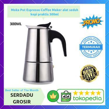 Jual Moka Pot Espresso Coffee Maker Alat Seduh Kopi Praktis Ml Shopee Indonesia