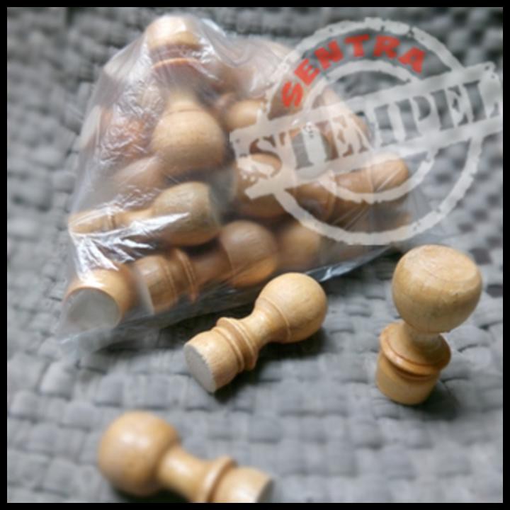 

(Turun Harga!!) Gagang Stempel Kayu Polos - Paket 30