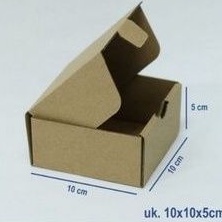 

Kotak karton Box Kardus kraff Dus Packing Corrygated uk 10x10x5 cm