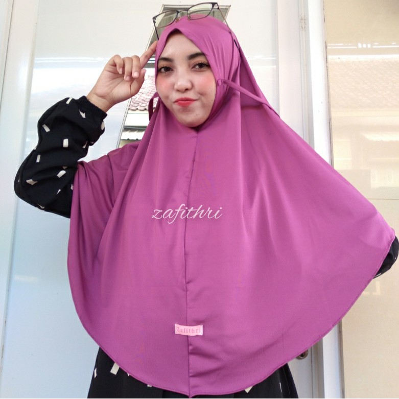 Jilbab Jersey Bergo Maryam Jumbo Ori Zafithri