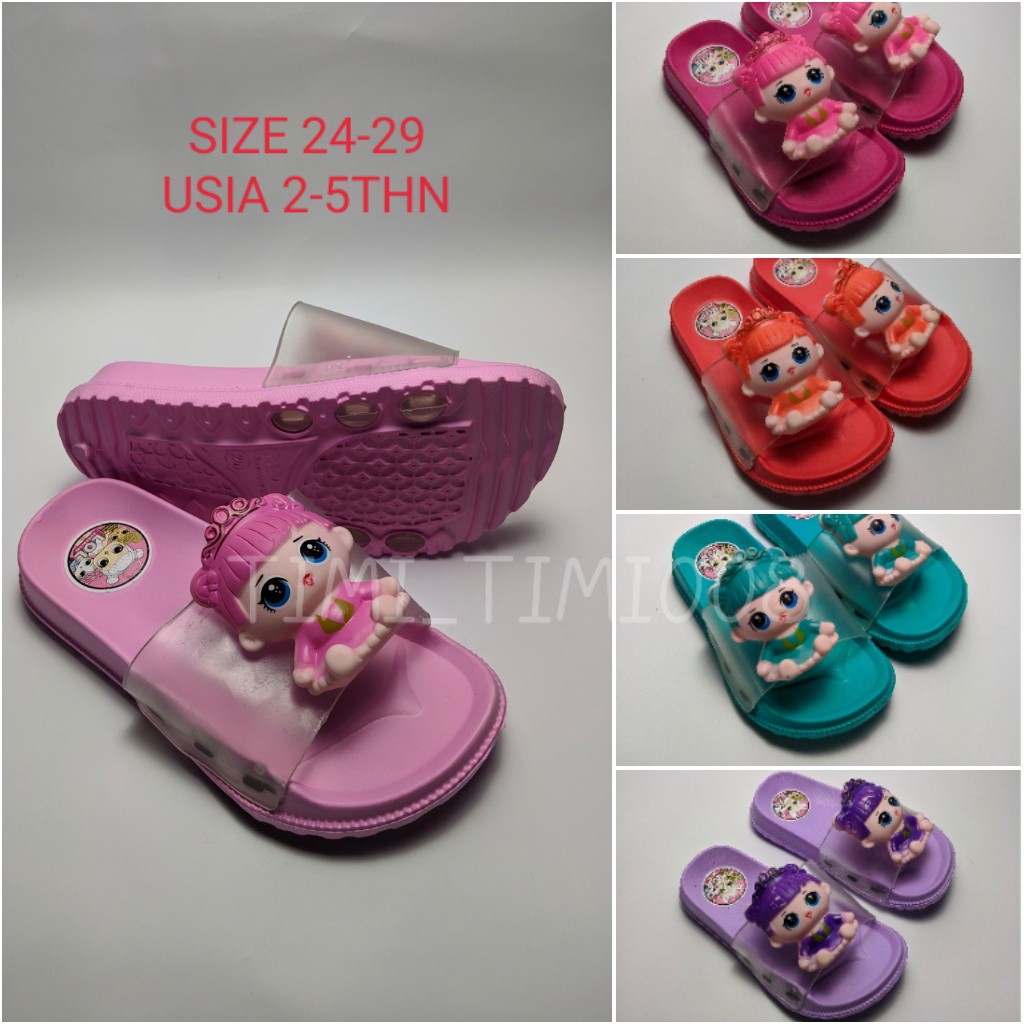 Sandal Anak Perempuan Slop Boneka L O L -M361