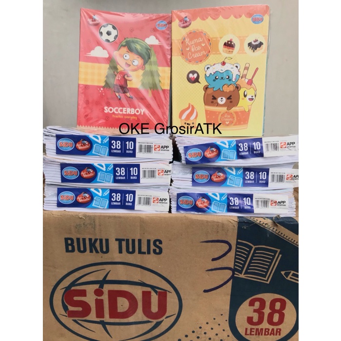 

Buku Tulis SIDU 38 Lembar [Pak=10 pcs]