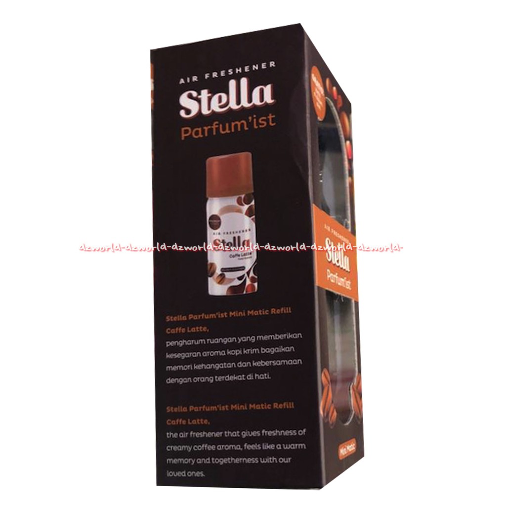 Stella Parfum Mist Smart Matic Stella Matik Pengharum Ruangan Air Freshener Dengan Aplikasi Smart Phone Stela Smartmatic Parfum'ist Refill Caffe Latte Wangi Aroma Kopi Pewangi Ruangan