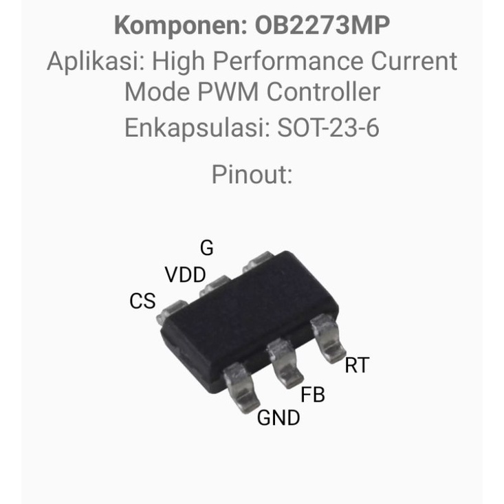 IC OB2273MP OB2273 SOT23-6 IC PWM LG POLYTRON COOCAA DLL