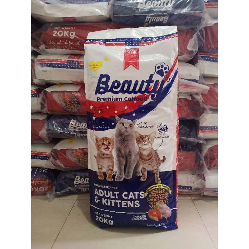 beauty cat food makanan kucing 20kg