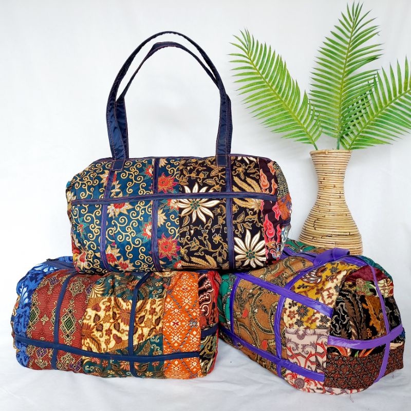 Tas Pakaian Laundry JUMBO Kain Batik (Oval)