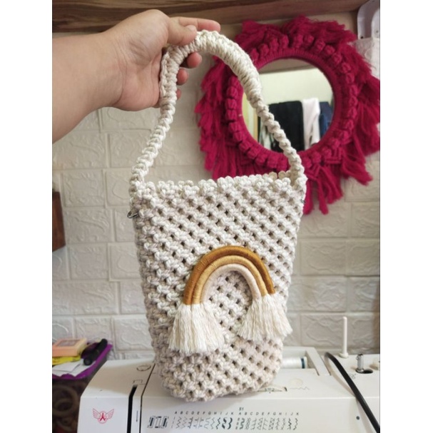 BIKINAN CEBA TAS MACRAME / SLINGBAG / RAINBOW
