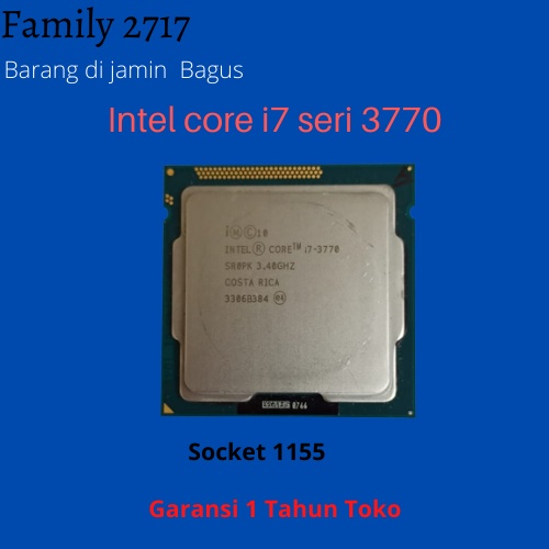 Procsesor Intel core i7 seri 3770