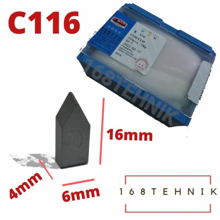 Zaa | Mata Widia C116 / Carbide Tip Yg6 C116 Box / Betel Widia Yg-6 C116