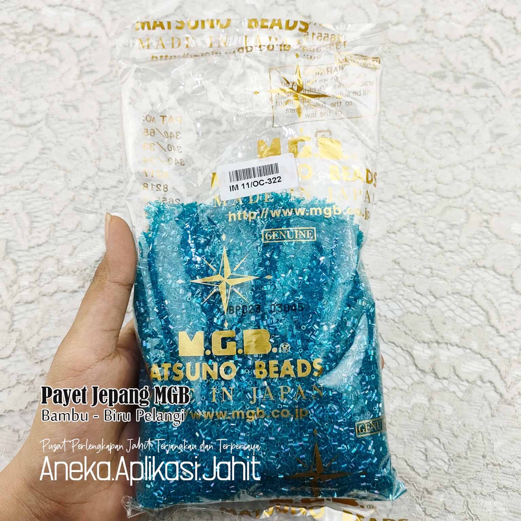 50 GRAM PAYET JEPANG MGB BAMBU PASIR 322 BIRU PELANGI