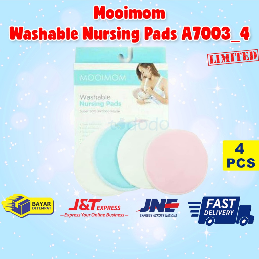 Mooimom Washable Nursing Pads A7003_4 - Alas Penyerap ASI