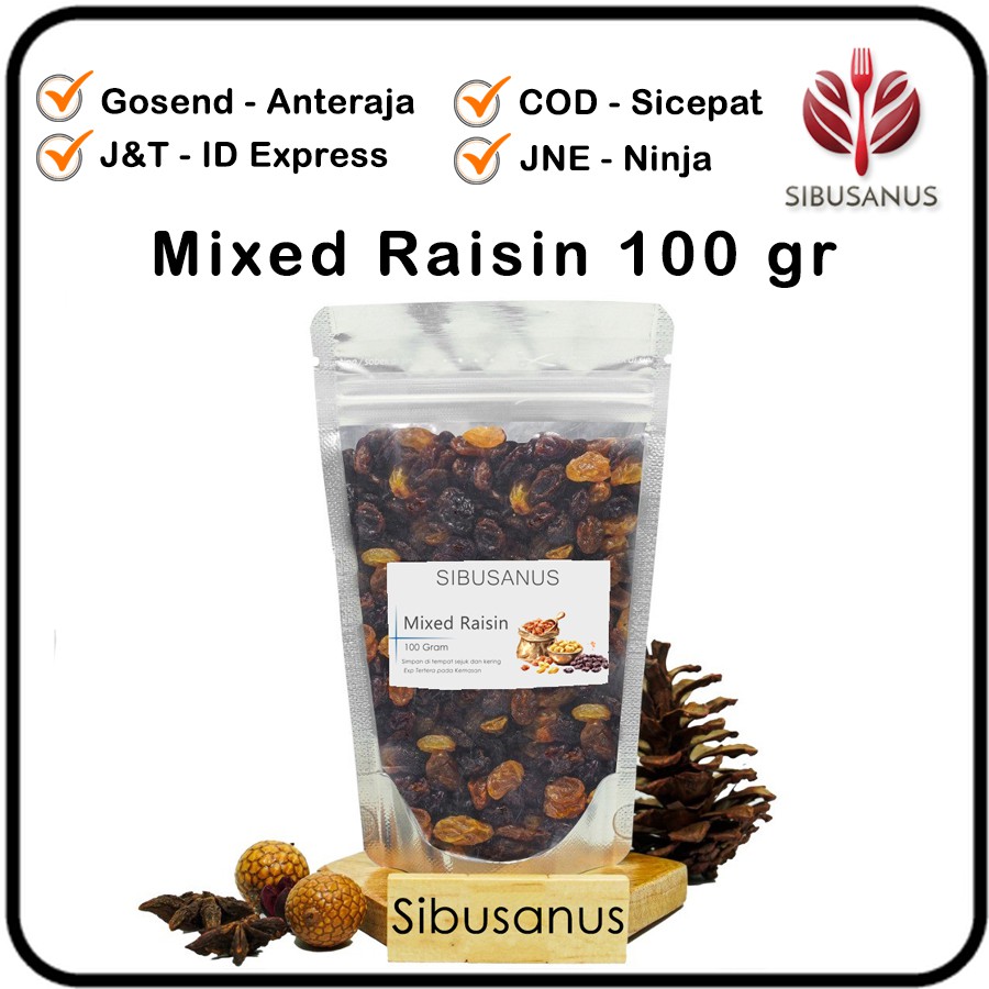 

MIXED Raisin Mix Dried Fruit Campuran Buah Kering 100 Gram