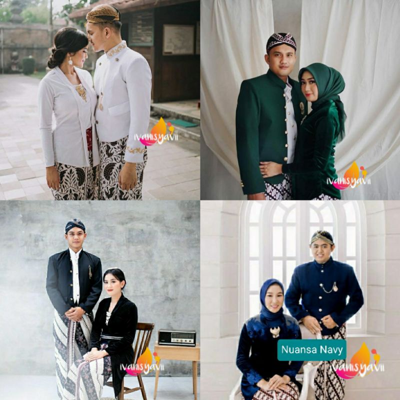 Full Set Baju Prewed Jawa - Warna LENGKAP