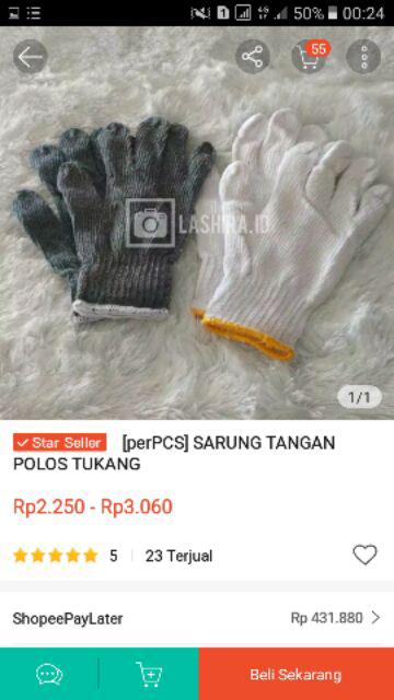 [perpcs] Sarung Tangan Polos Tukang