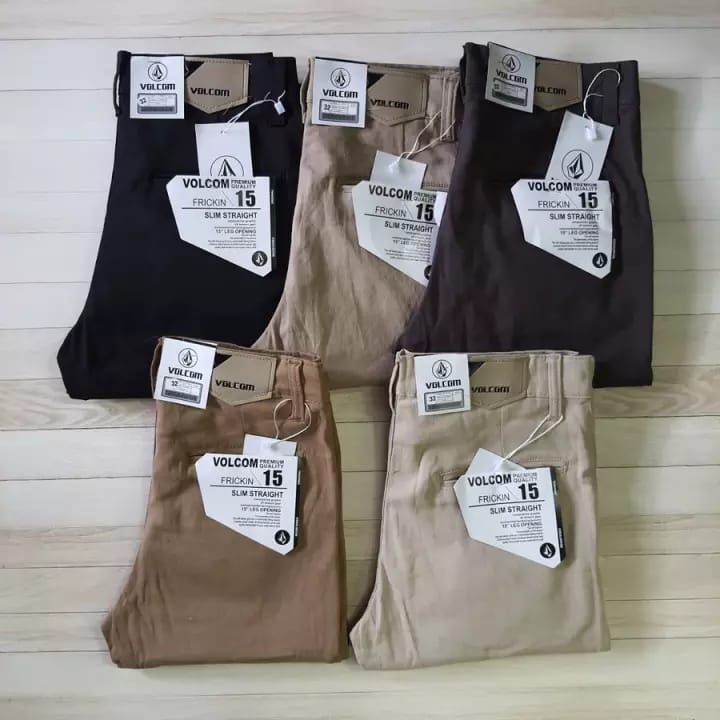 Chinos Panjang Pria - Celana Pria Chino - Celana Santai Pria - Chino Pant for Men - Warna Abu-abu - 