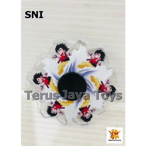 Promo Mainan Fidget Spinner Tiktok Murah 15 Karakter 3D Naruto Among Us-Spinner Dragon ball