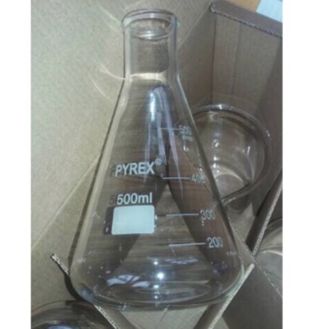 Erlenmeyer flask 500 ml pyrex /Erlenmeyer pyrex/Erlenmeyer 500 ml pyrex /Erlemeyer original