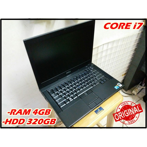 Laptop Second CORE i7 RAM 4GB 14", original produk Laptop Bekas Second Dell Core i7, PACKING AMAN