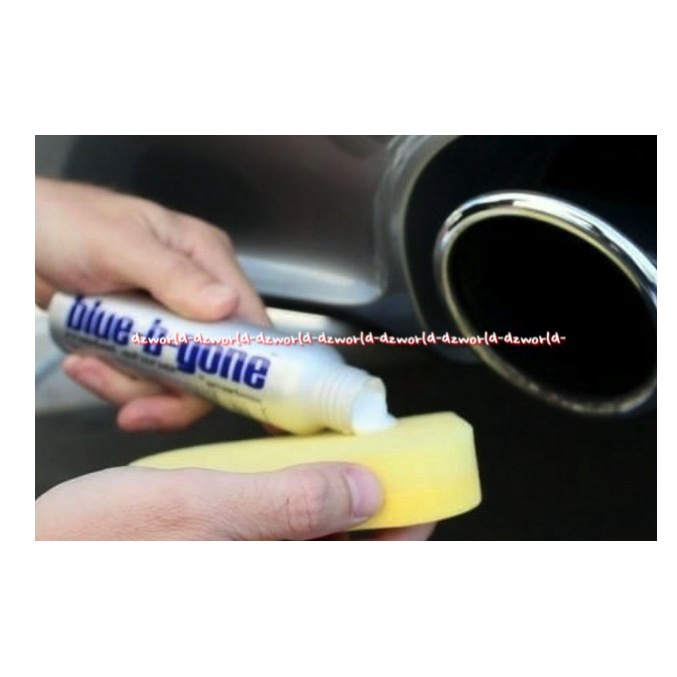 Smartwax Blue B Gone 4oz Metal Shine Cairan Untuk Mengkilaukan Bahan Metal Besi Pengkilap Permukaan Crom Krom Blue-B-Gone