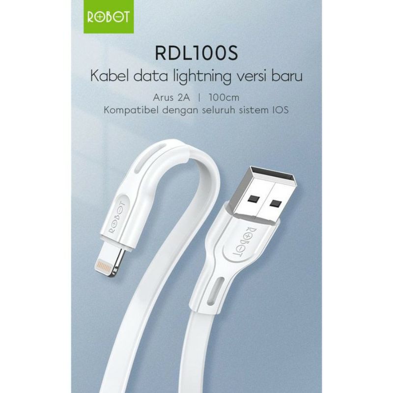 Kabel Data Robot RDL100S Kabel Data Lightning iPhone ORIGINAL